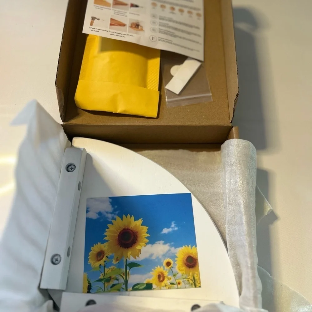 🍀 3 for $25 New White Corner Shelf Home Organization and Decor